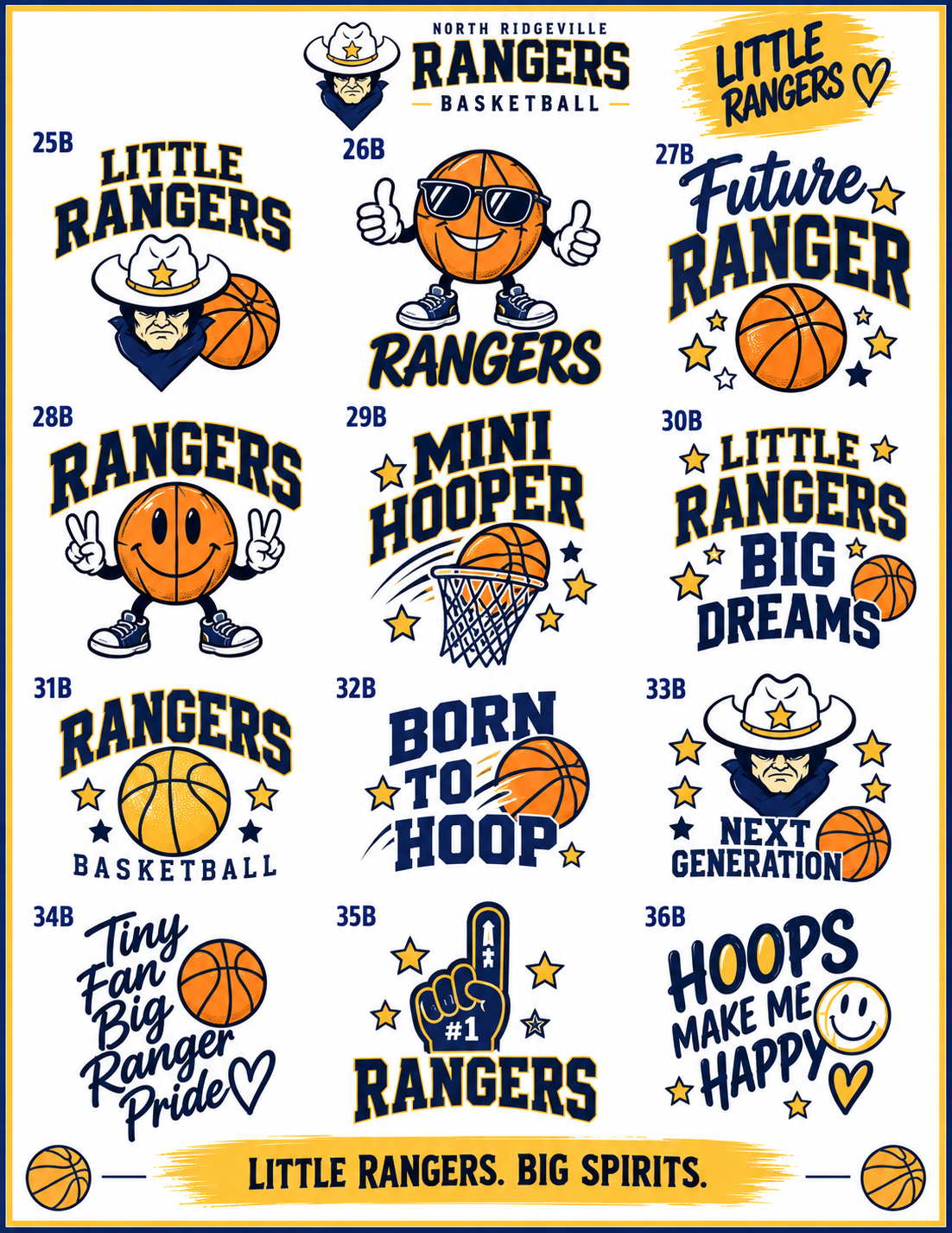 North Ridgeville Rangers BASKETBALL Spiritwear
