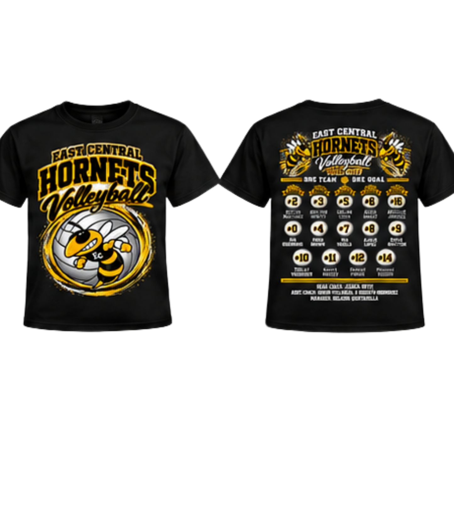 East Central Hornets Volleyball 2026–2027 Team Shirt