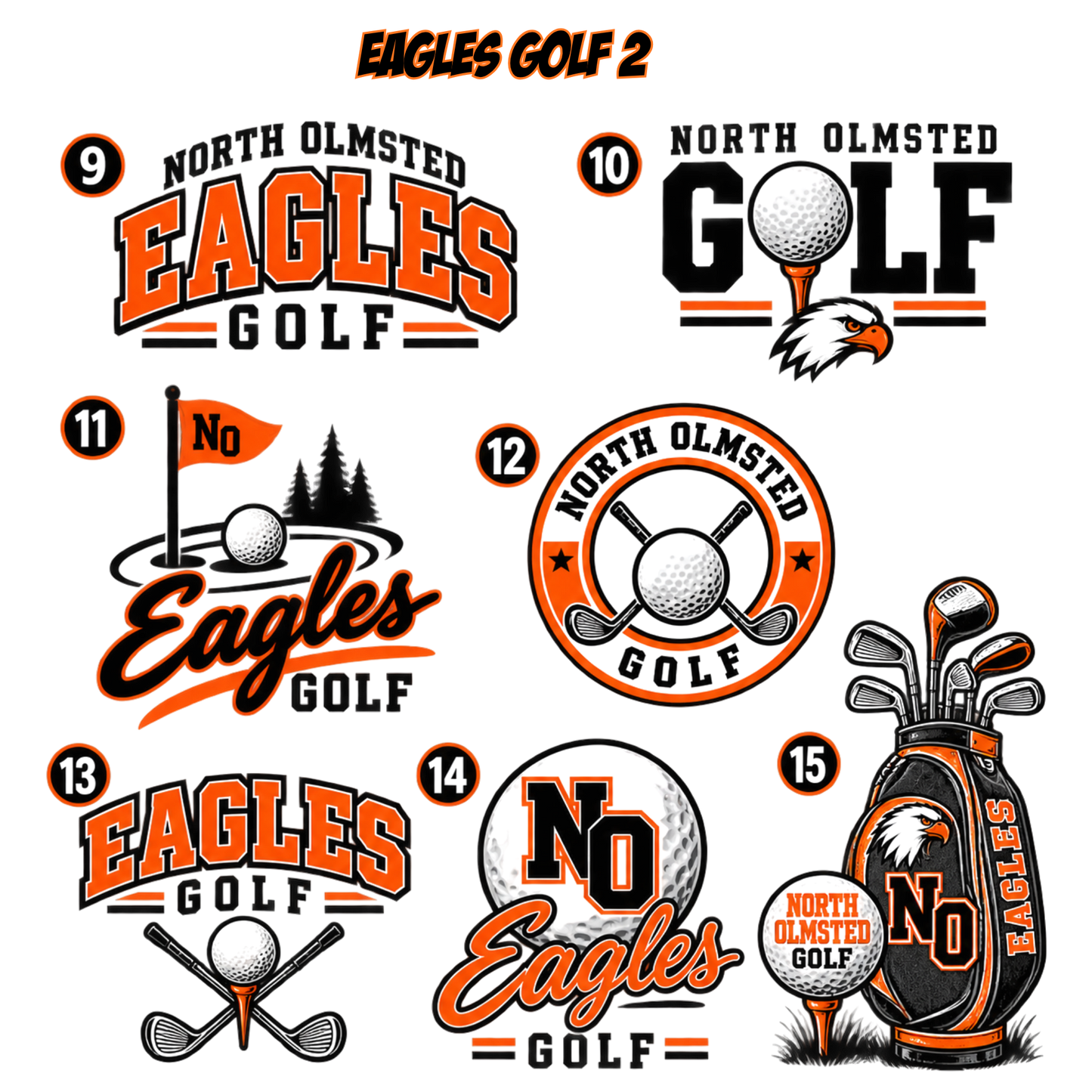 North Olmsted EAGLES GOLF Spirit Apparel