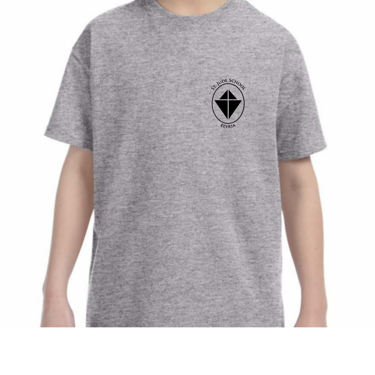St. Jude School Elyria Left Chest Kite Logo T-Shirt & Crewneck Sweatshirt