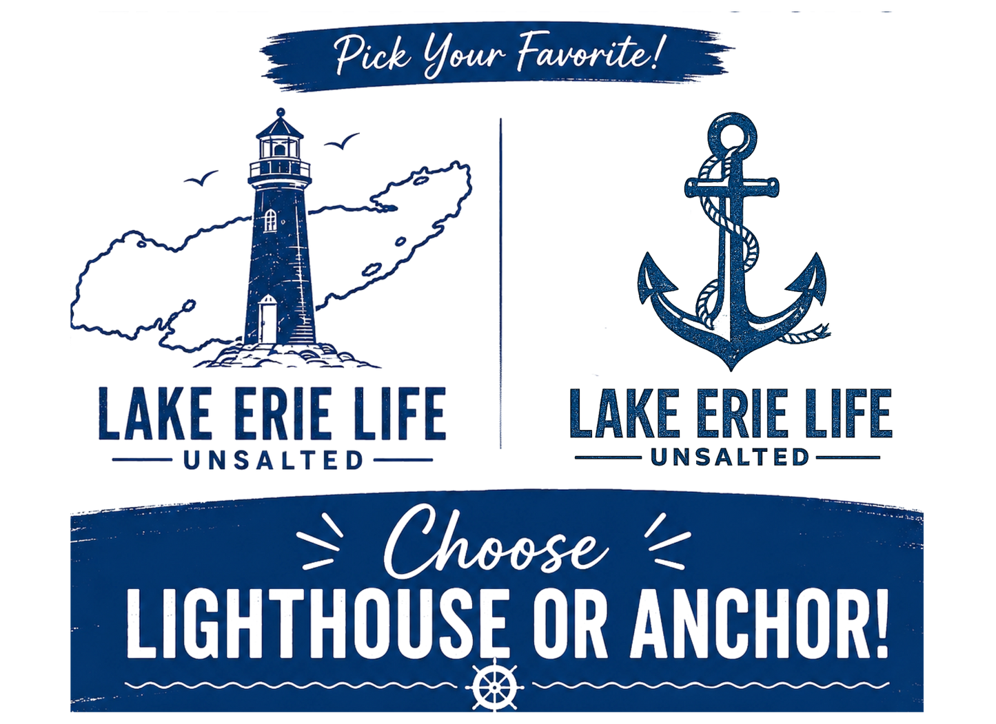 Lake Erie Life Lighthouse Rear Window Decal | Premium Vinyl Car Window Sticker | Unsalted Collection