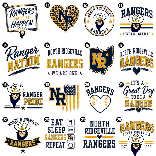 North Ridgeville RANGERS School Spirit Apparel