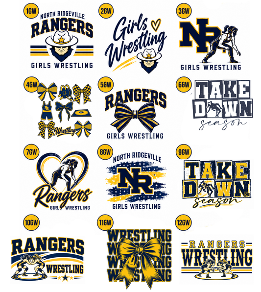 North Ridgeville RANGERS WRESTLING Spirit Apparel