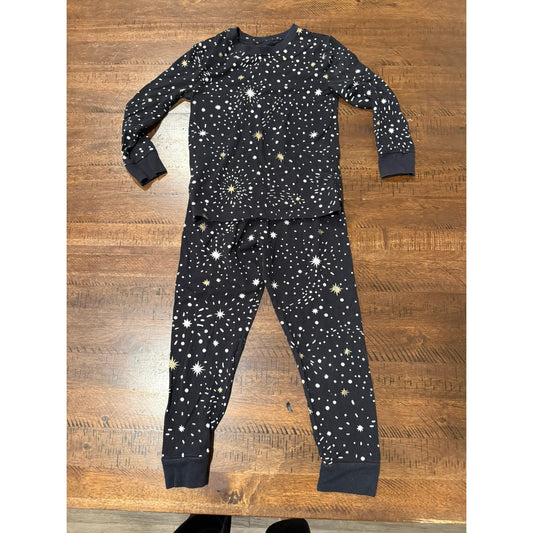 SOMA Kids Black 2 piece Pajama Set Size 8 Starry Night