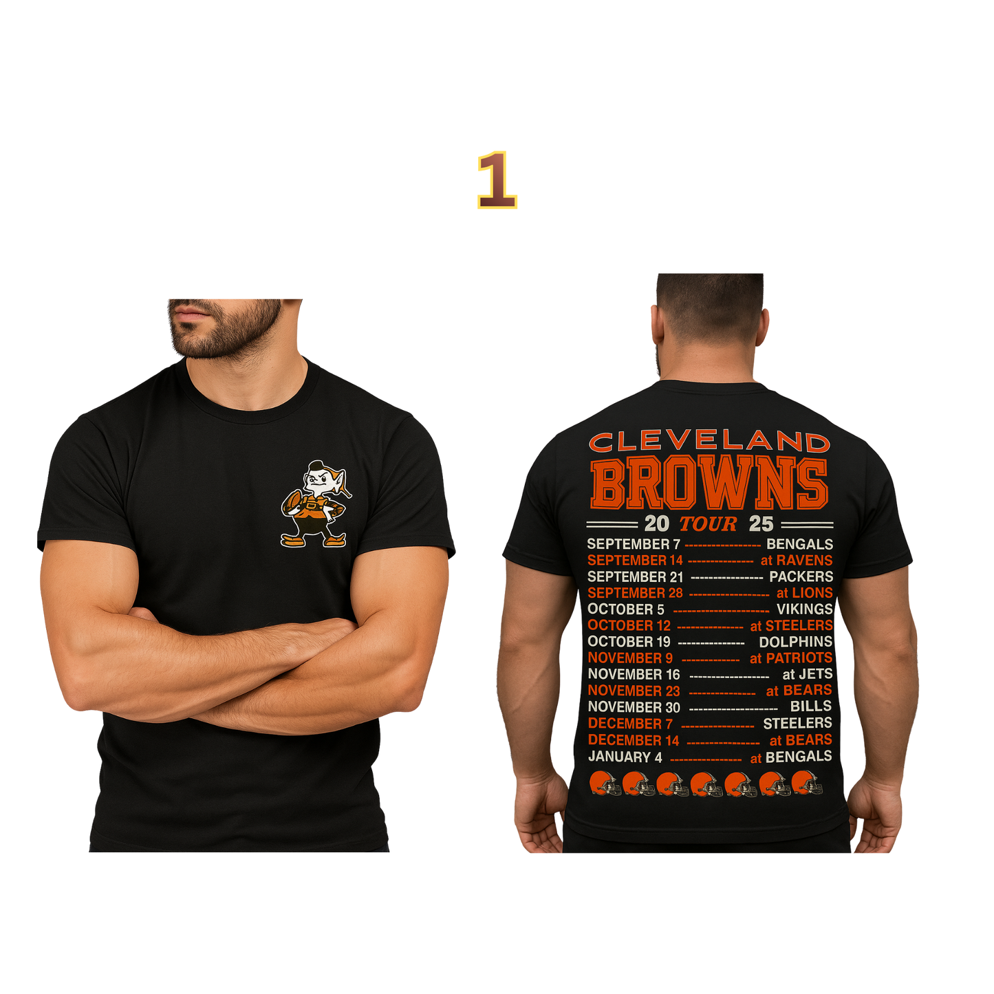 CLEVELAND BROWNS SPIRIT GEAR for the whole family!