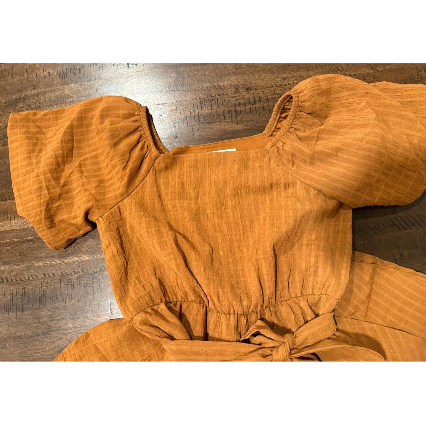 Speechless Girls' Balloon Sleeve Chiffon Dress Girls Size 10 EUC Rust Color