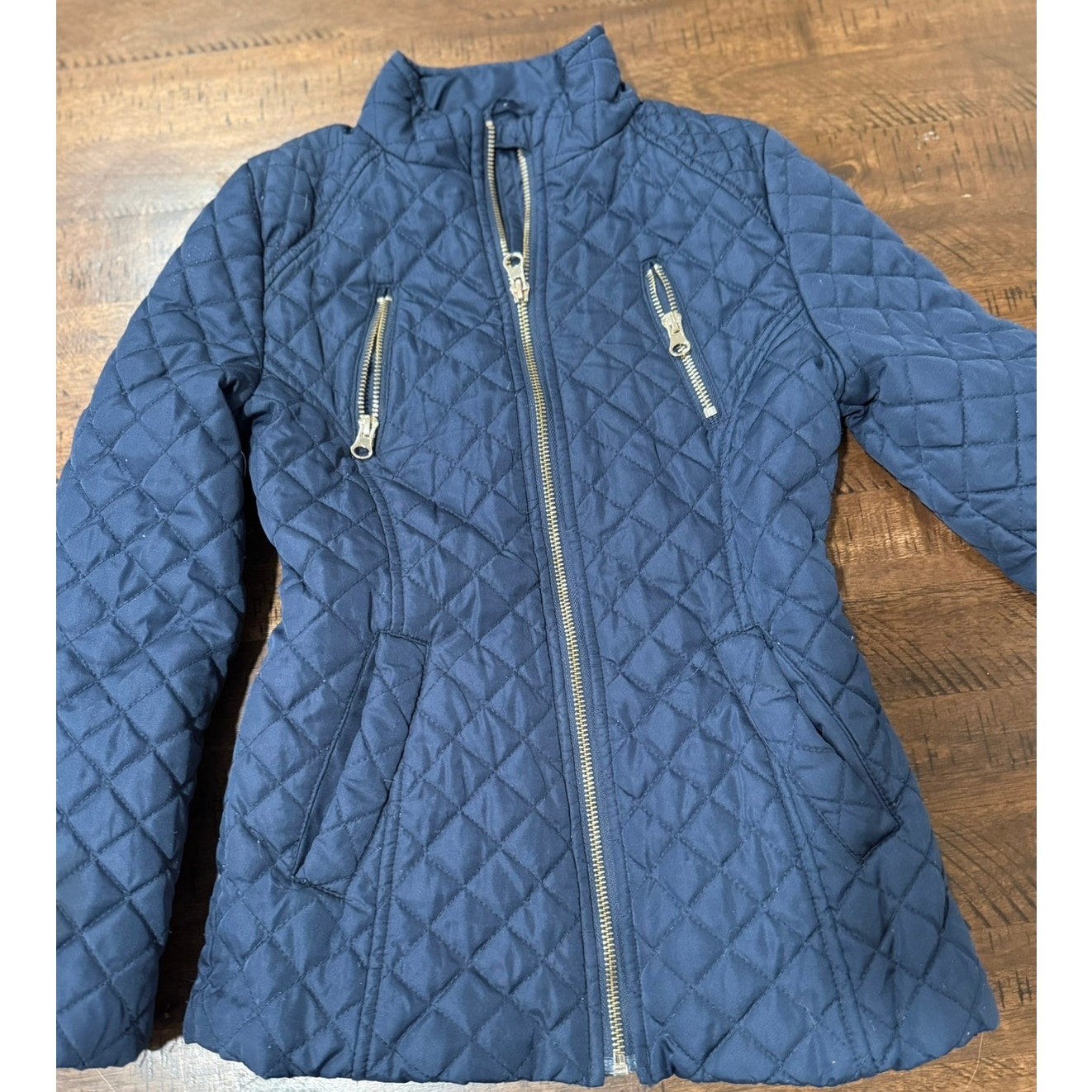 SO Brand Navy Blue Zip Up Spring Jacket Size 7/8