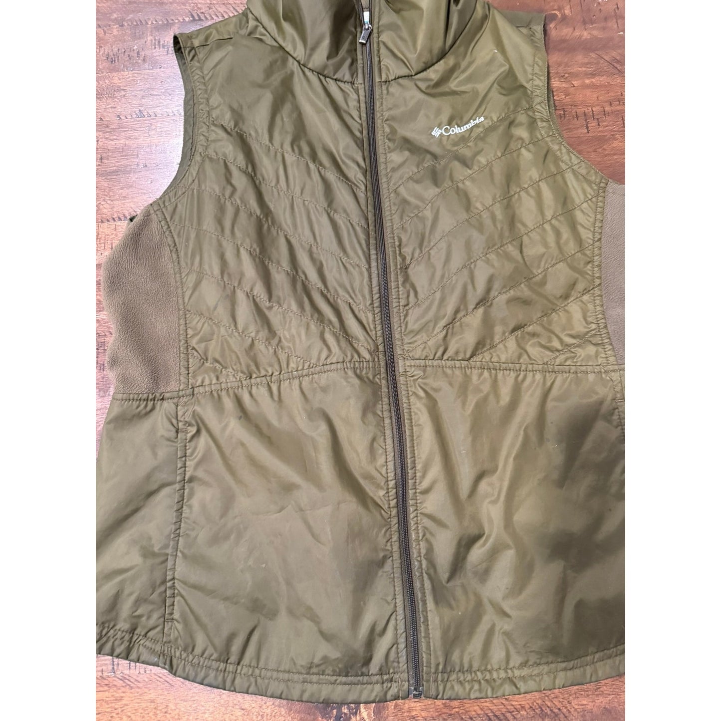 Columbia Womens Mix It Around II Vest Olive Green Size XL EUC