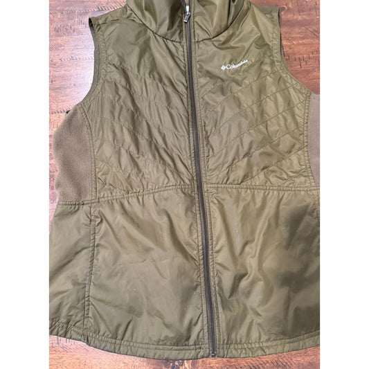 Columbia Womens Mix It Around II Vest Olive Green Size XL EUC