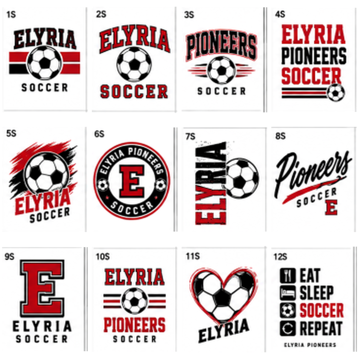 Elyria Pioneers SOCCER Spirit Wear