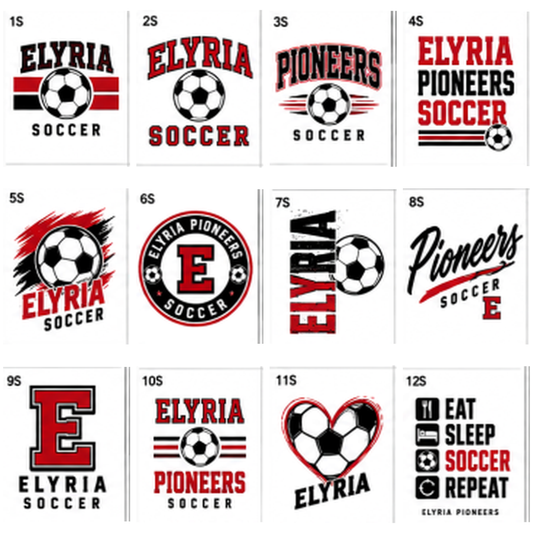 Elyria Pioneers SOCCER Spirit Wear