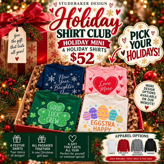 Holiday Mini – 4 Holiday Shirt Gift Package