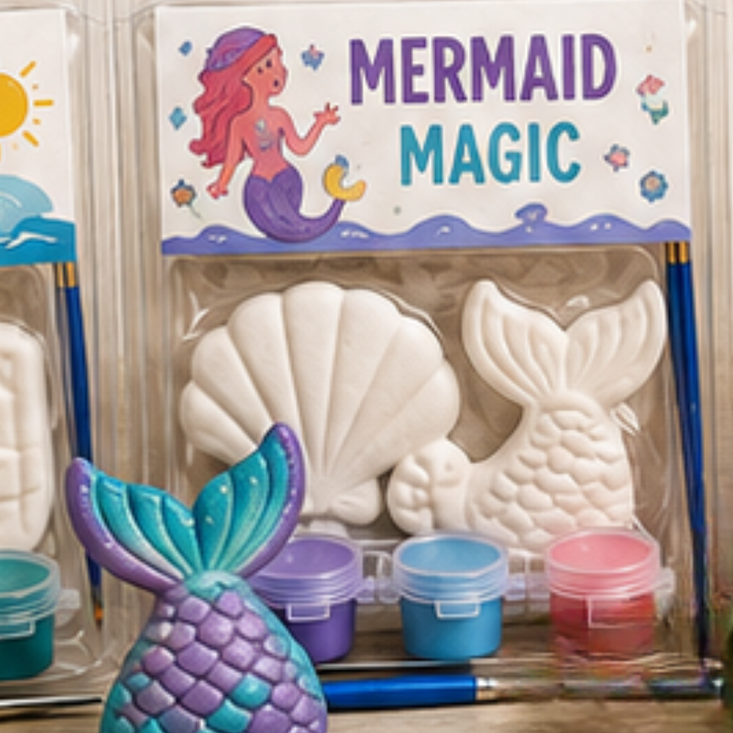 DIY Plaster Painting Kit + Magnet | Paint Your Own Craft Kit for Kids & Adults