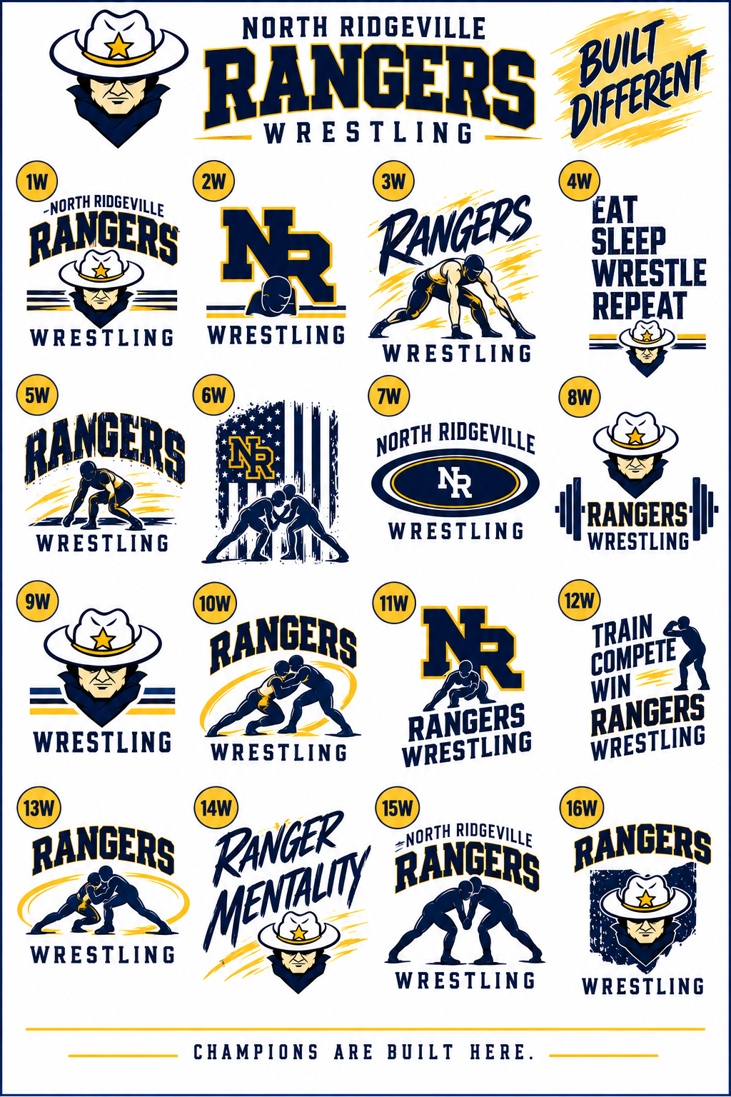 North Ridgeville RANGERS WRESTLING Spirit Apparel