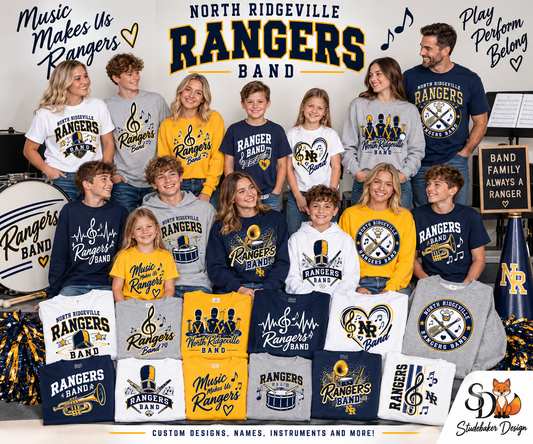 North Ridgeville RANGERS BAND Spirit Apparel