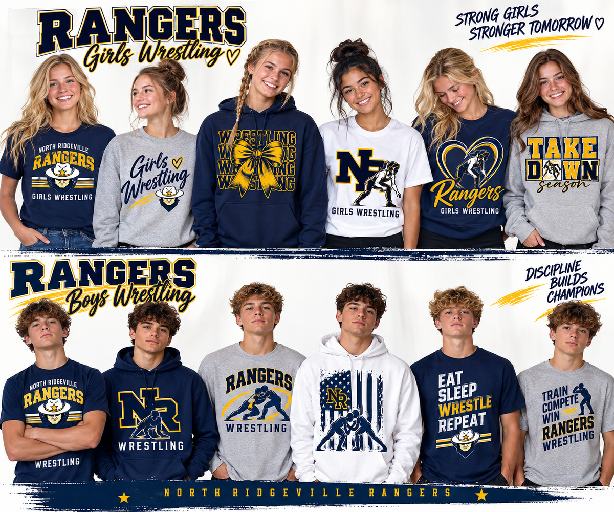 North Ridgeville RANGERS WRESTLING Spirit Apparel