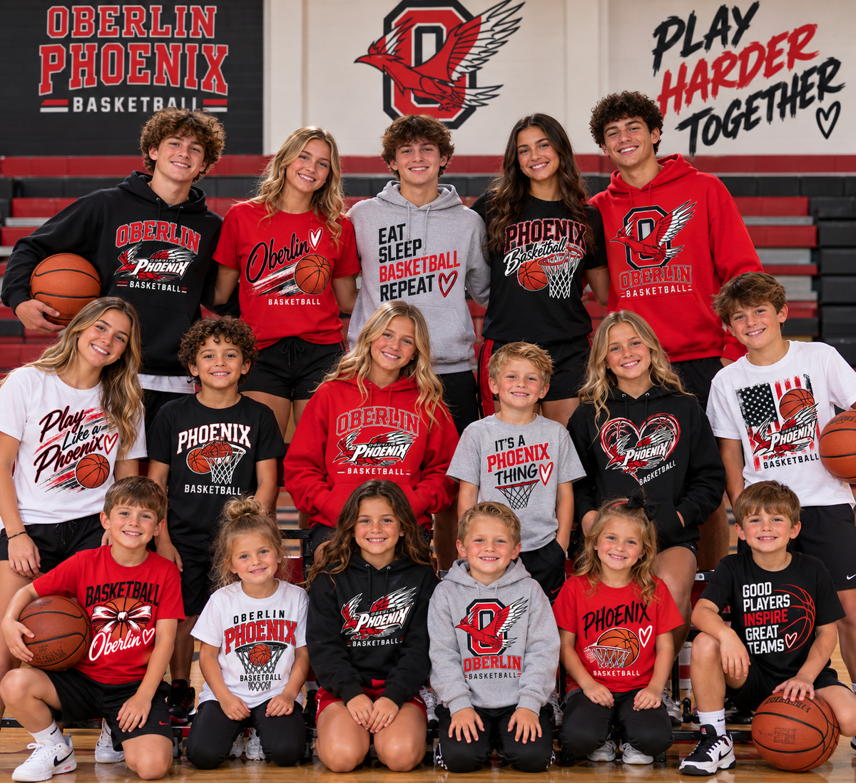 Oberlin Phoenix BASKETBALL Spirit Wear