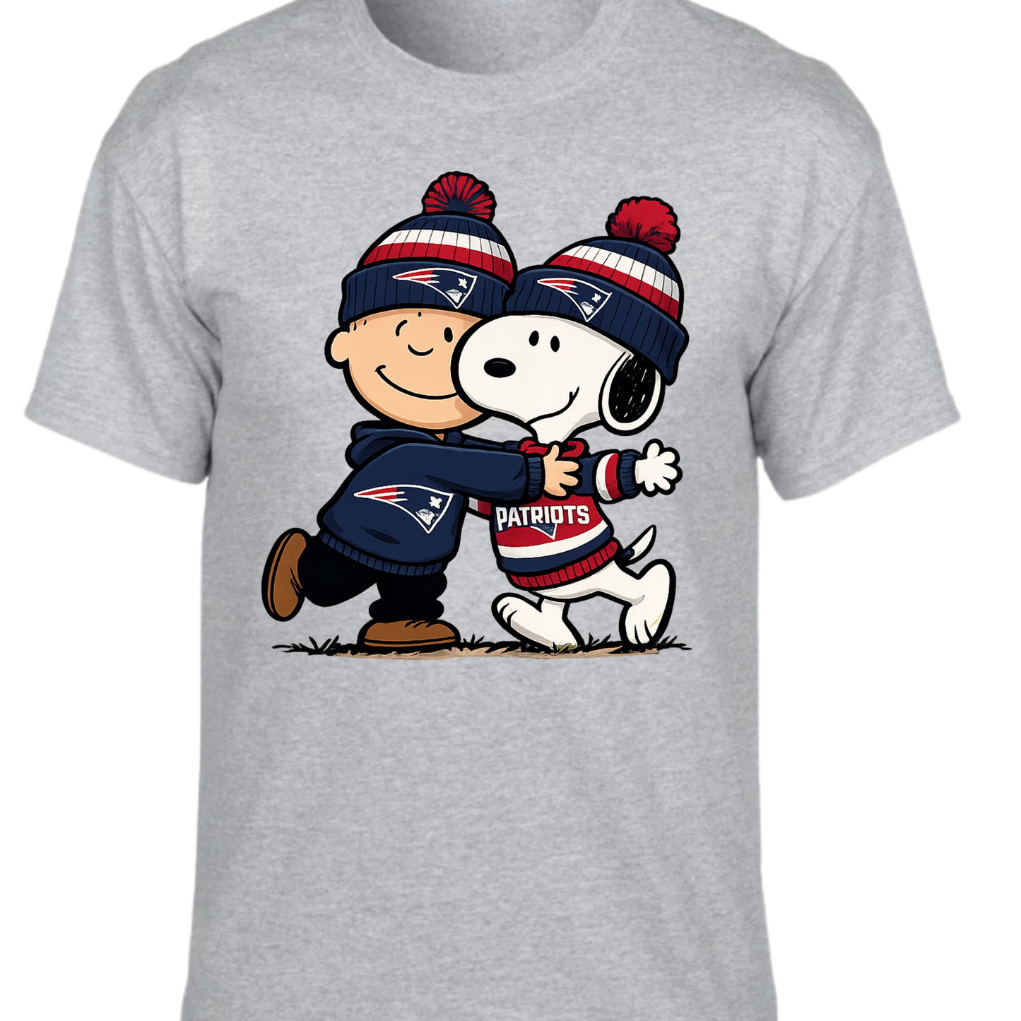 New England Patriots Charlie Brown & Snoopy Fan T-Shirt