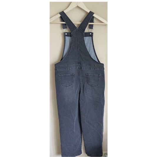 Girls Art Class Girlfriend Black Denim Overall Jeans Size Large (10/12)