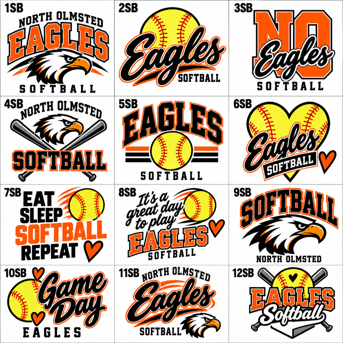 North Olmsted Eagles SOFTBALL Swag