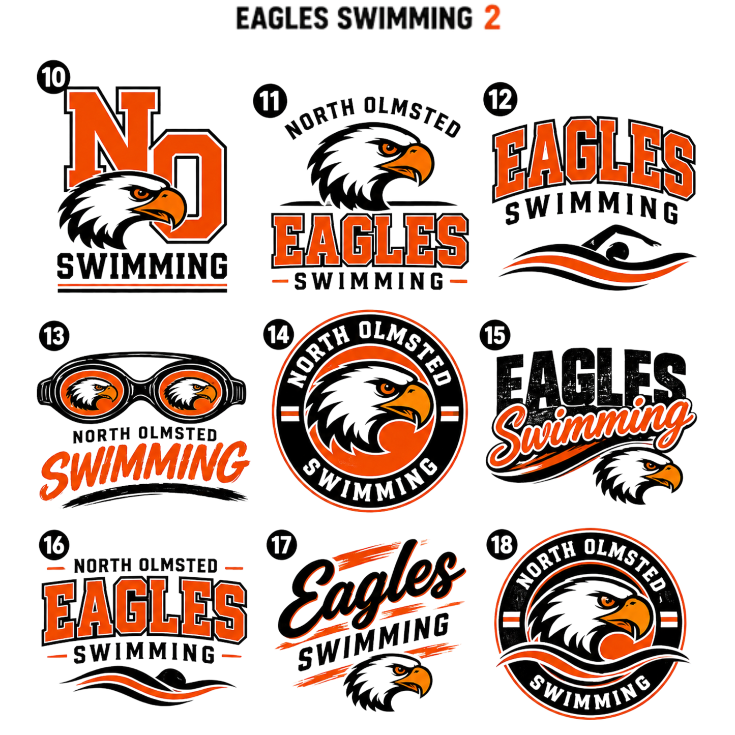 North Olmsted EAGLES SWIMMING Spirit Apparel