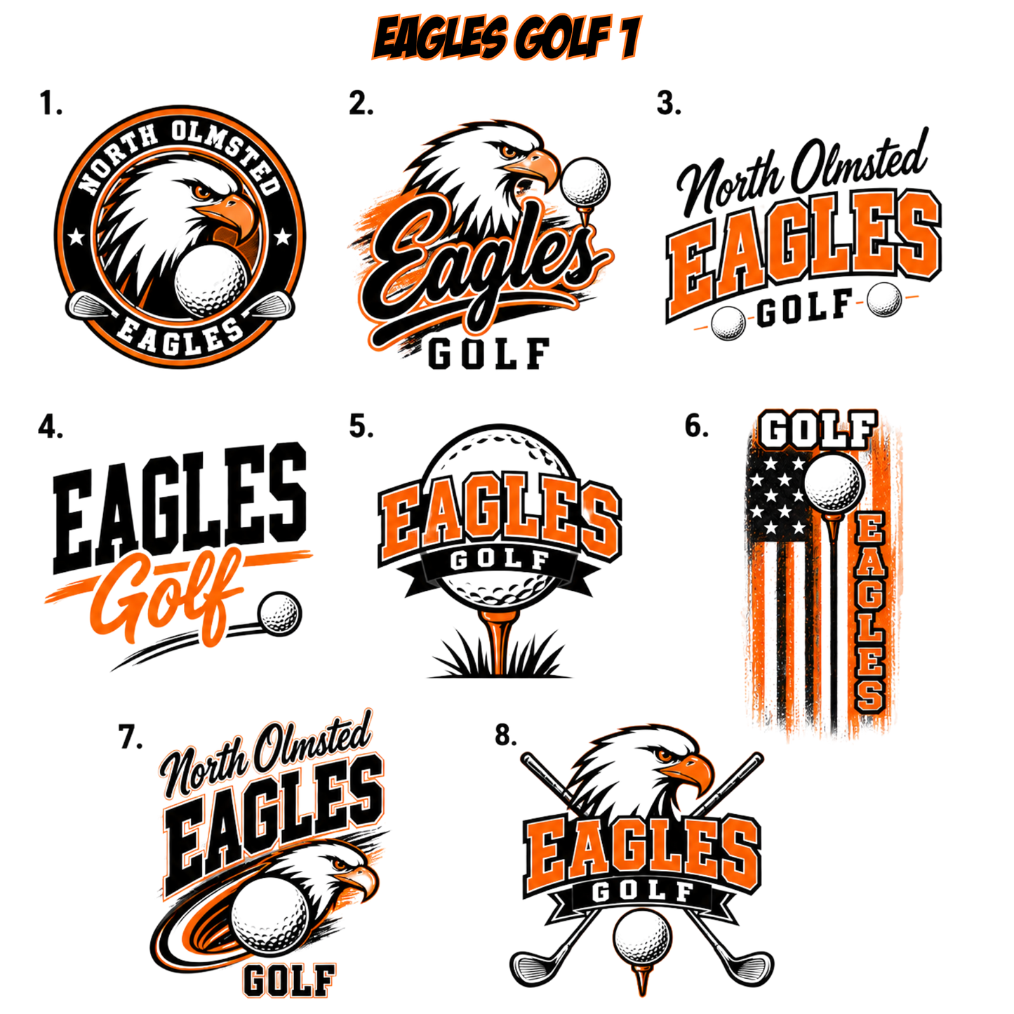 North Olmsted EAGLES GOLF Spirit Apparel