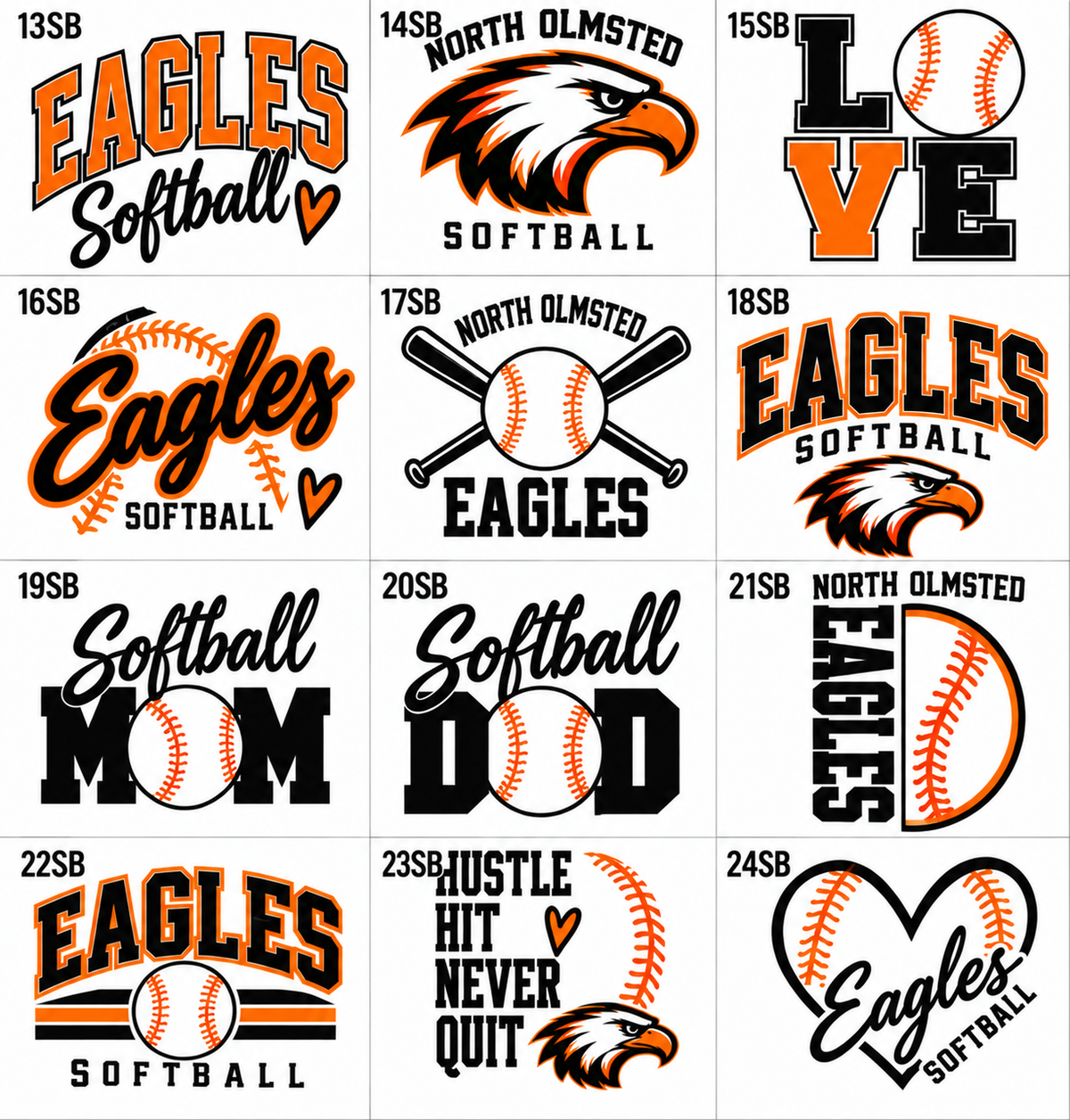 North Olmsted Eagles SOFTBALL Swag