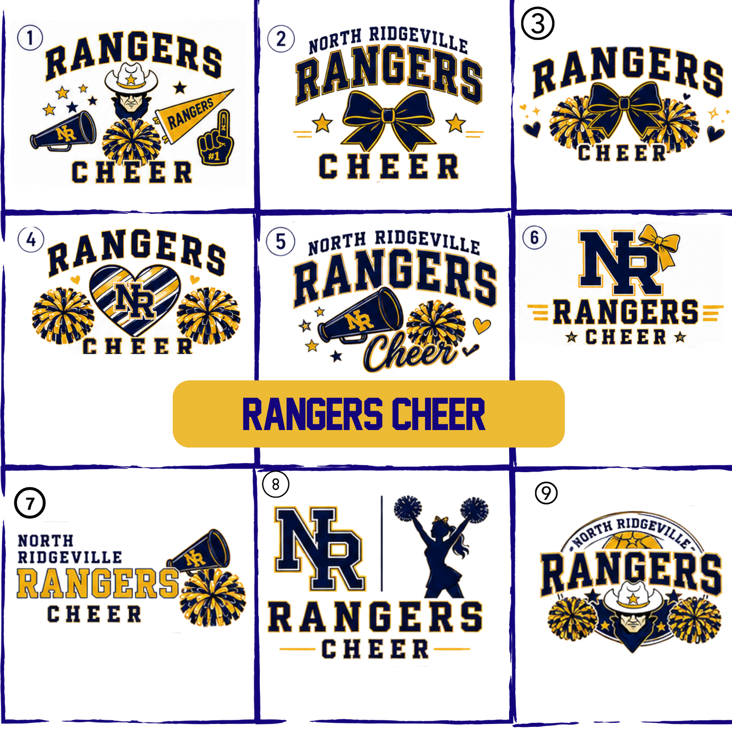 North Ridgeville RANGERS CHEERLEADING Spirit Apparel