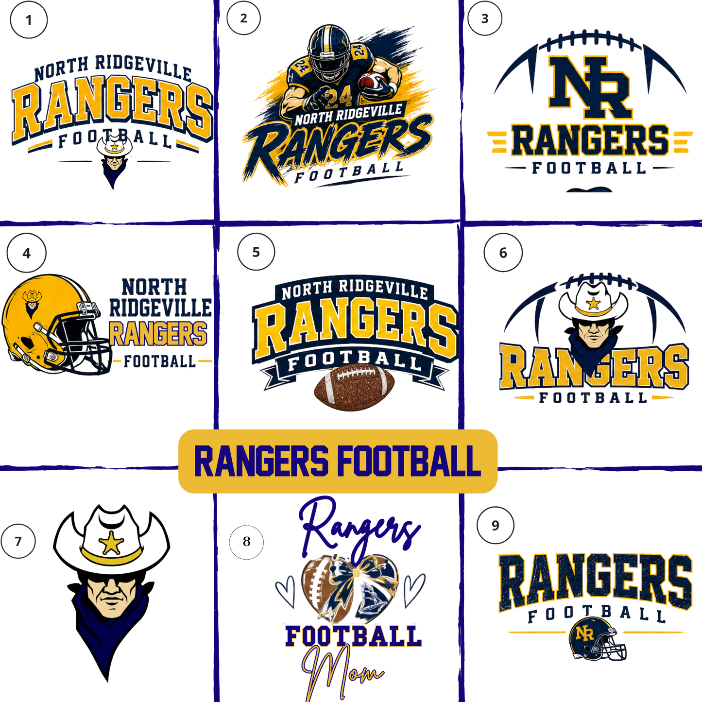 North Ridgeville RANGERS FOOTBALL Apparel