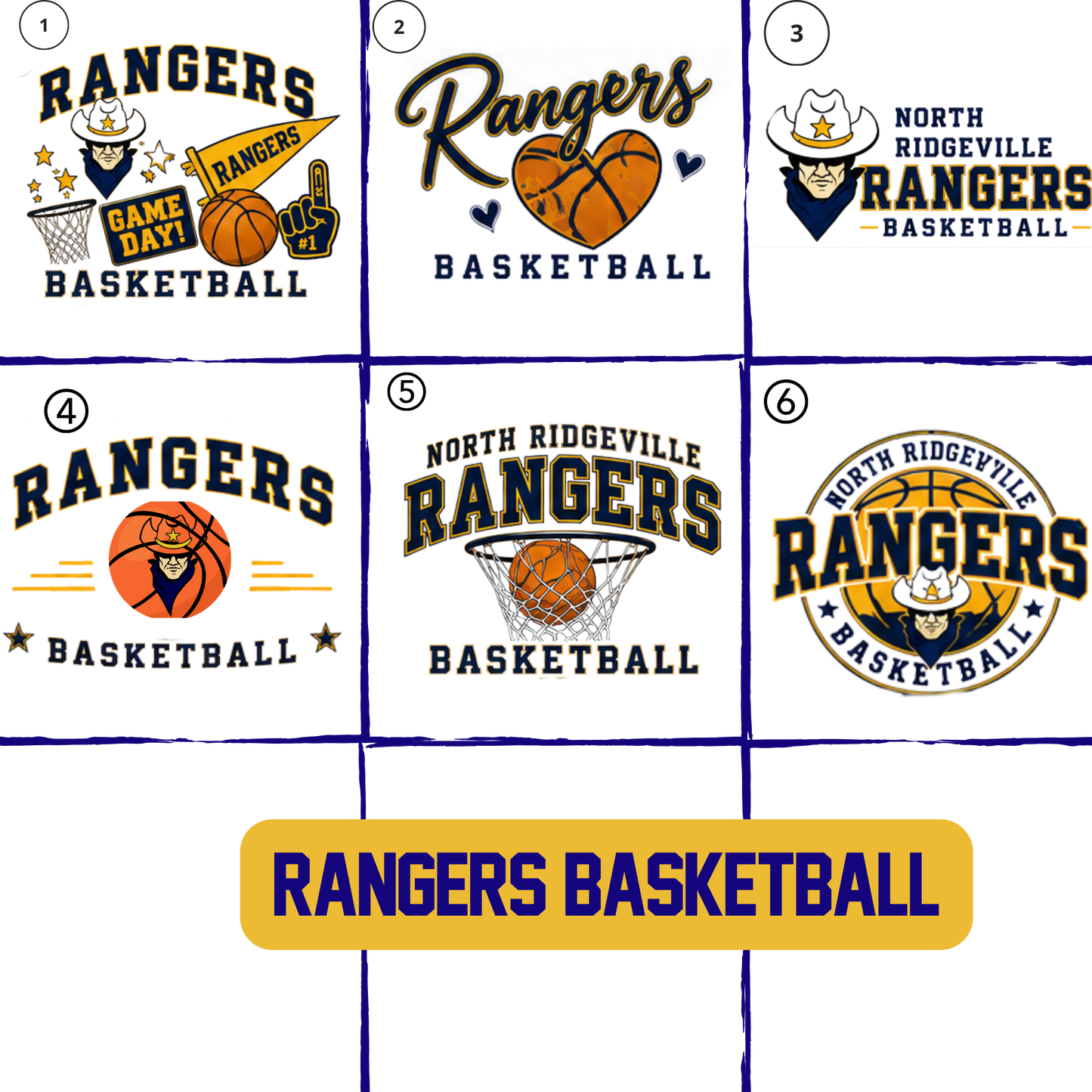 North Ridgeville RANGERS BASKETBALL Spirit Apparel