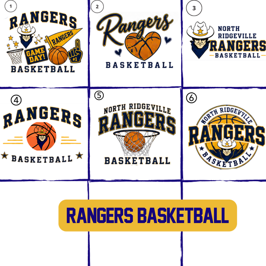 North Ridgeville RANGERS BASKETBALL Spirit Apparel