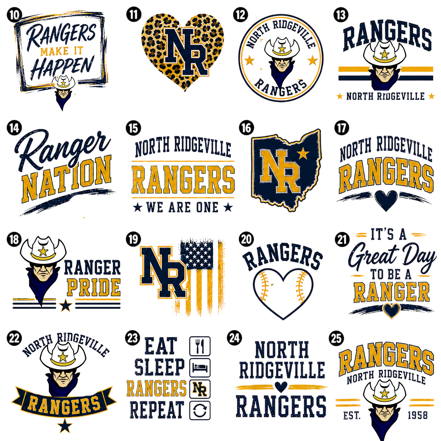 North Ridgeville RANGERS School Spirit Apparel