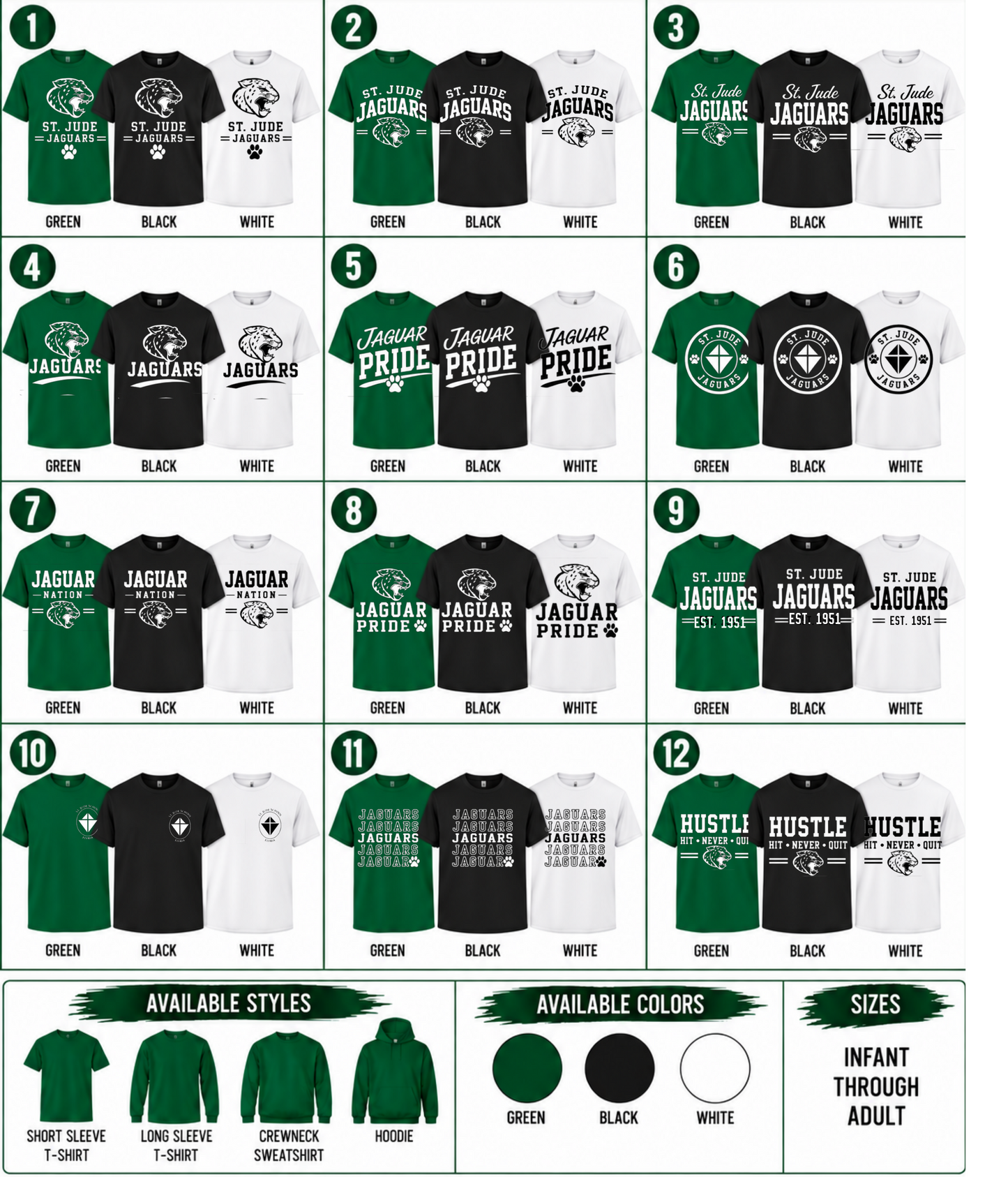 St. Jude School Jaguars Additional Spirit Wear You'll LOVE