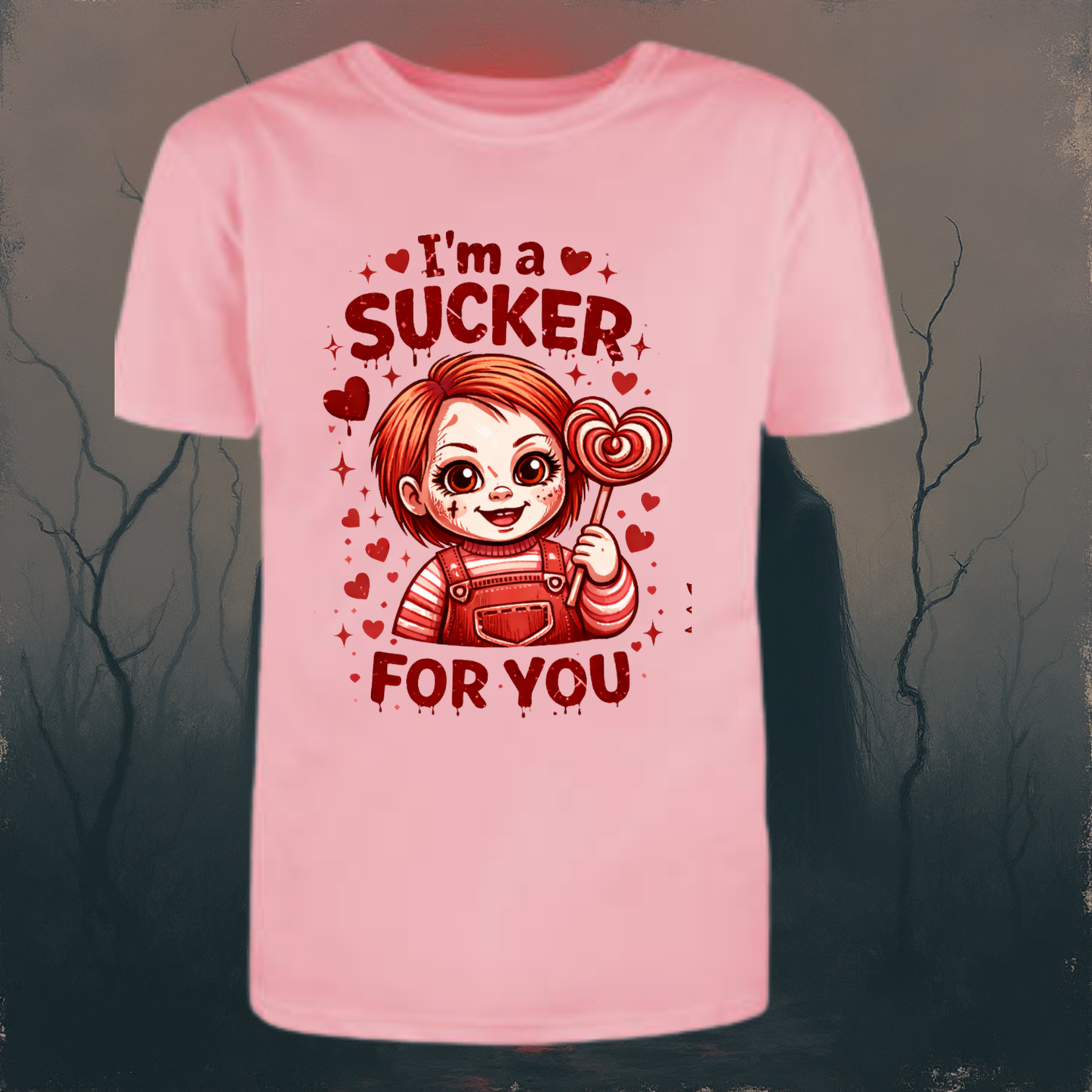 🖤🍭 I’m a Sucker for You 🍭🖤 Valentine Day Graphic Creepy