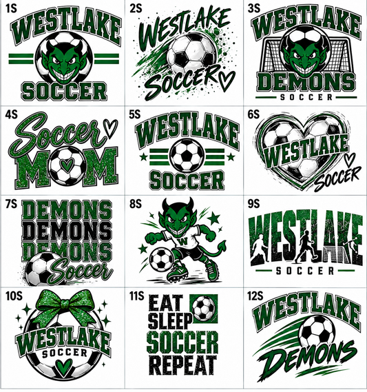 Westlake Demons SOCCER spirit wear
