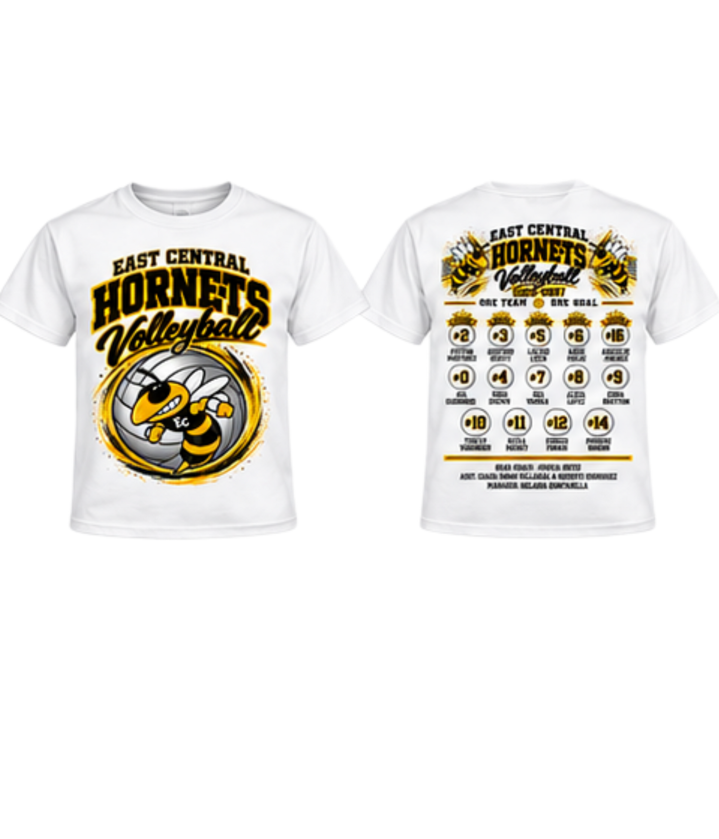 East Central Hornets Volleyball 2026–2027 Team Shirt